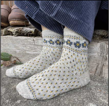 Charming Colorwork Socks - Charlotte Stone - YourNextKnit
