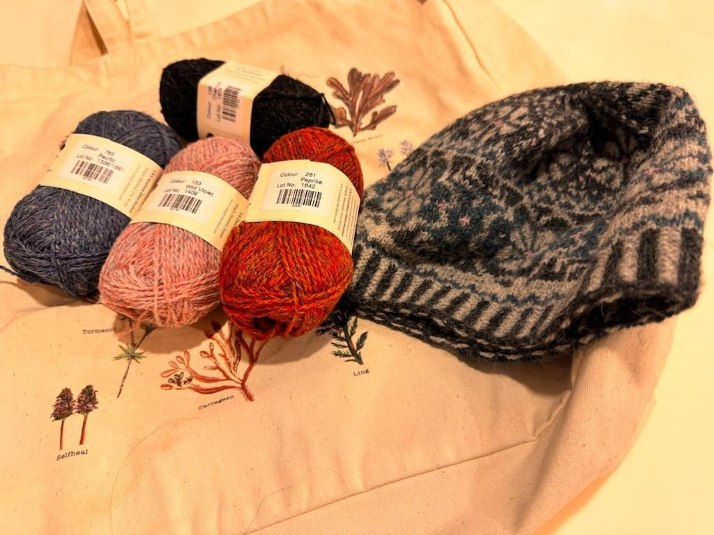 Buggiflooer Beanie  Shetland Wool Week Hat - Kit by Alison Rendall - YourNextKnit