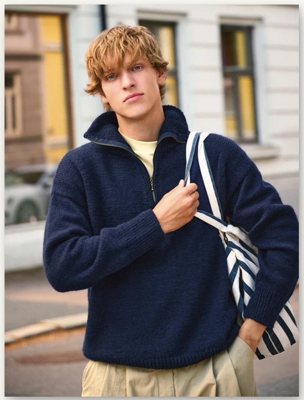 Sandnes Garn - Single Pattern Booklet - 2412 - 04 Matthew Sweater - YourNextKnit