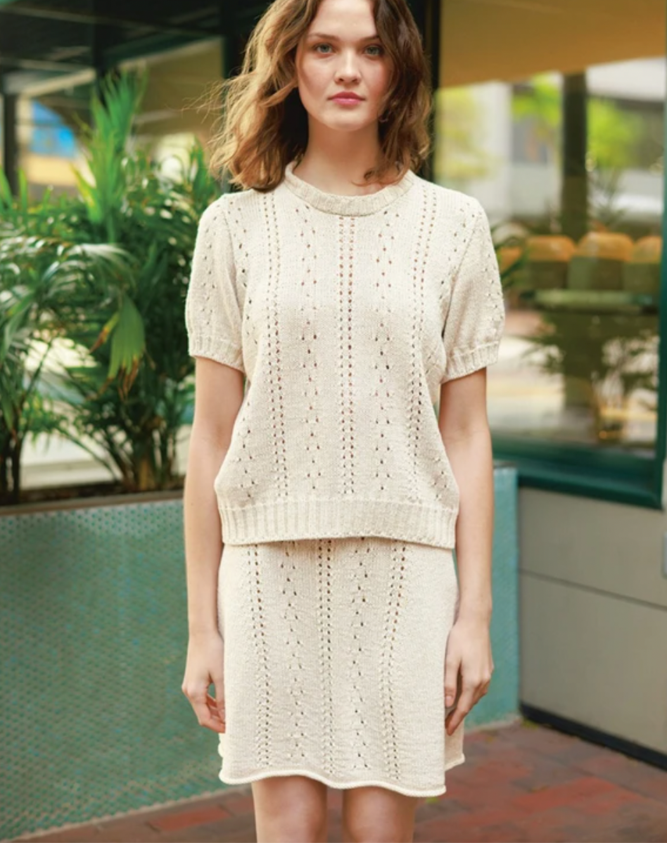 Sandnes Garn - Single Pattern Booklet No 09 - Cornelia Tee and Skirt - YourNextKnit