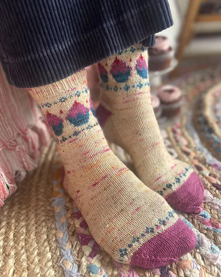 Joyful Colorwork Socks - Charlotte Stone - YourNextKnit