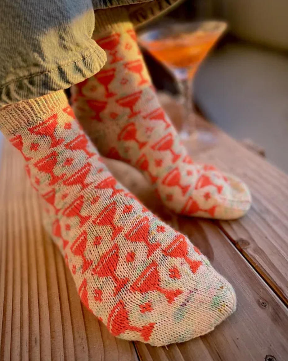 Joyful Colorwork Socks - Charlotte Stone - YourNextKnit