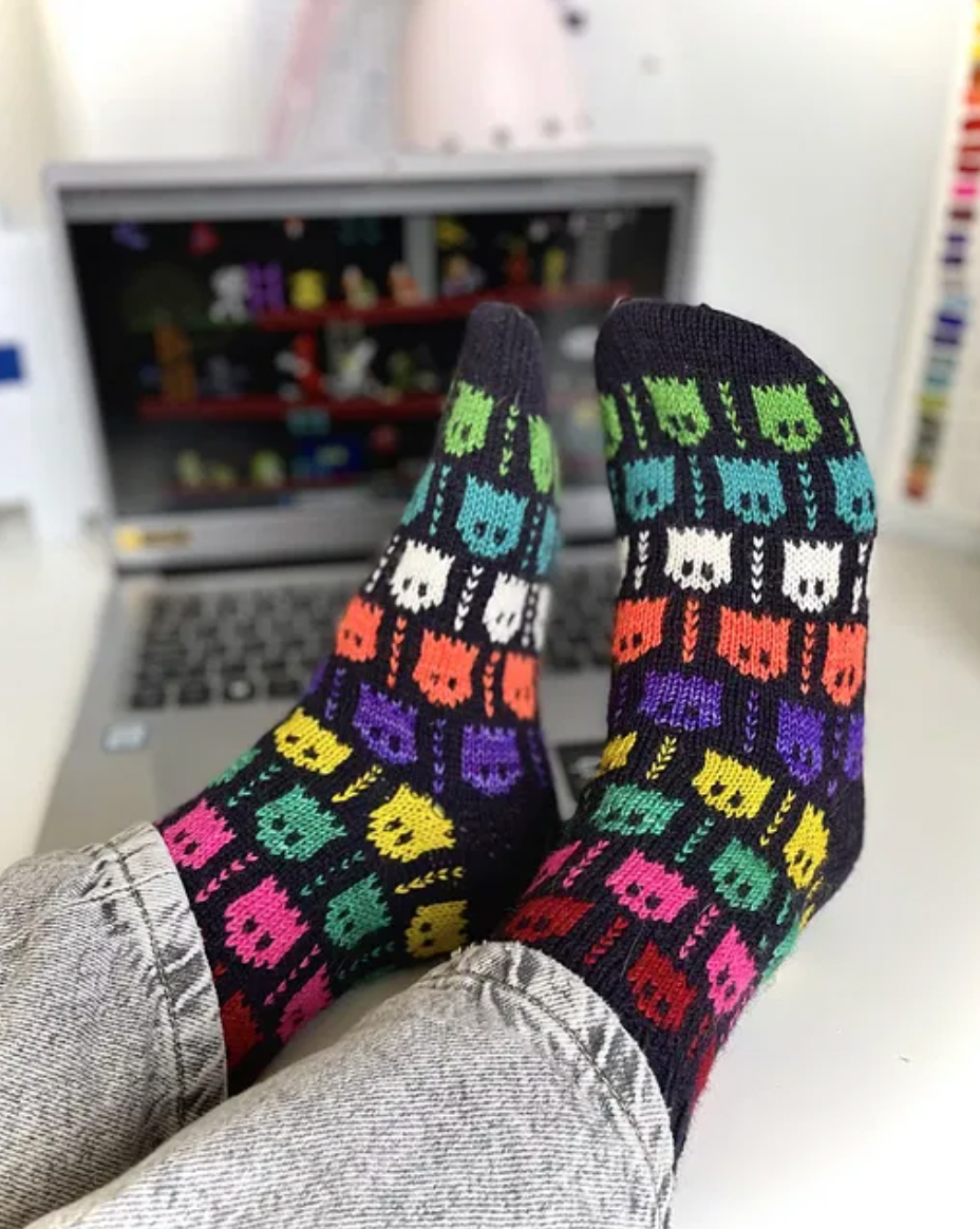 Joyful Colorwork Socks - Charlotte Stone - YourNextKnit