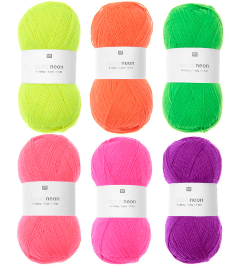 Rico- Socks Neon - YourNextKnit