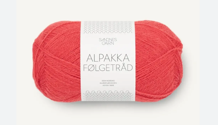 Alpakka (Alpaca) Folgetrad- Sandness Garn - YourNextKnit