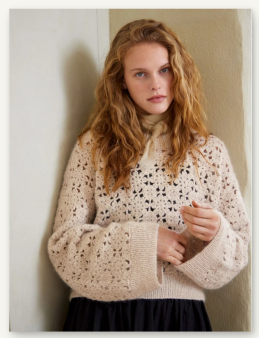 Sandnes Garn - Single Pattern Booklet - Fleur Sweater - YourNextKnit