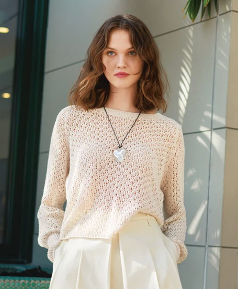 Sandnes Garn - Single Pattern Booklet 2404 No. 04- Mathea Sweater - YourNextKnit