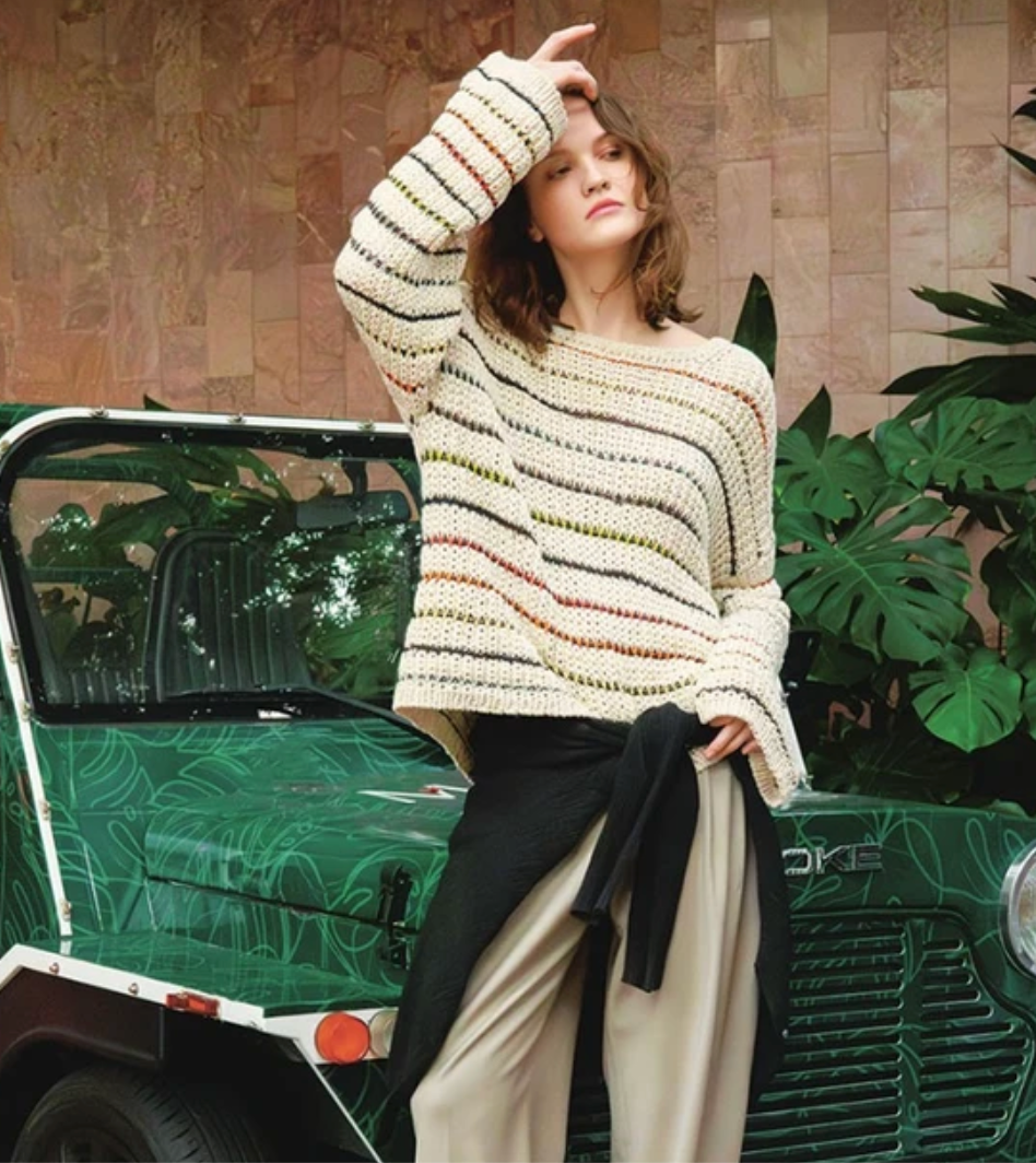 Sandnes Garn - Single Pattern Booklet 2404 No. 10 - Sebrina Sweater - YourNextKnit