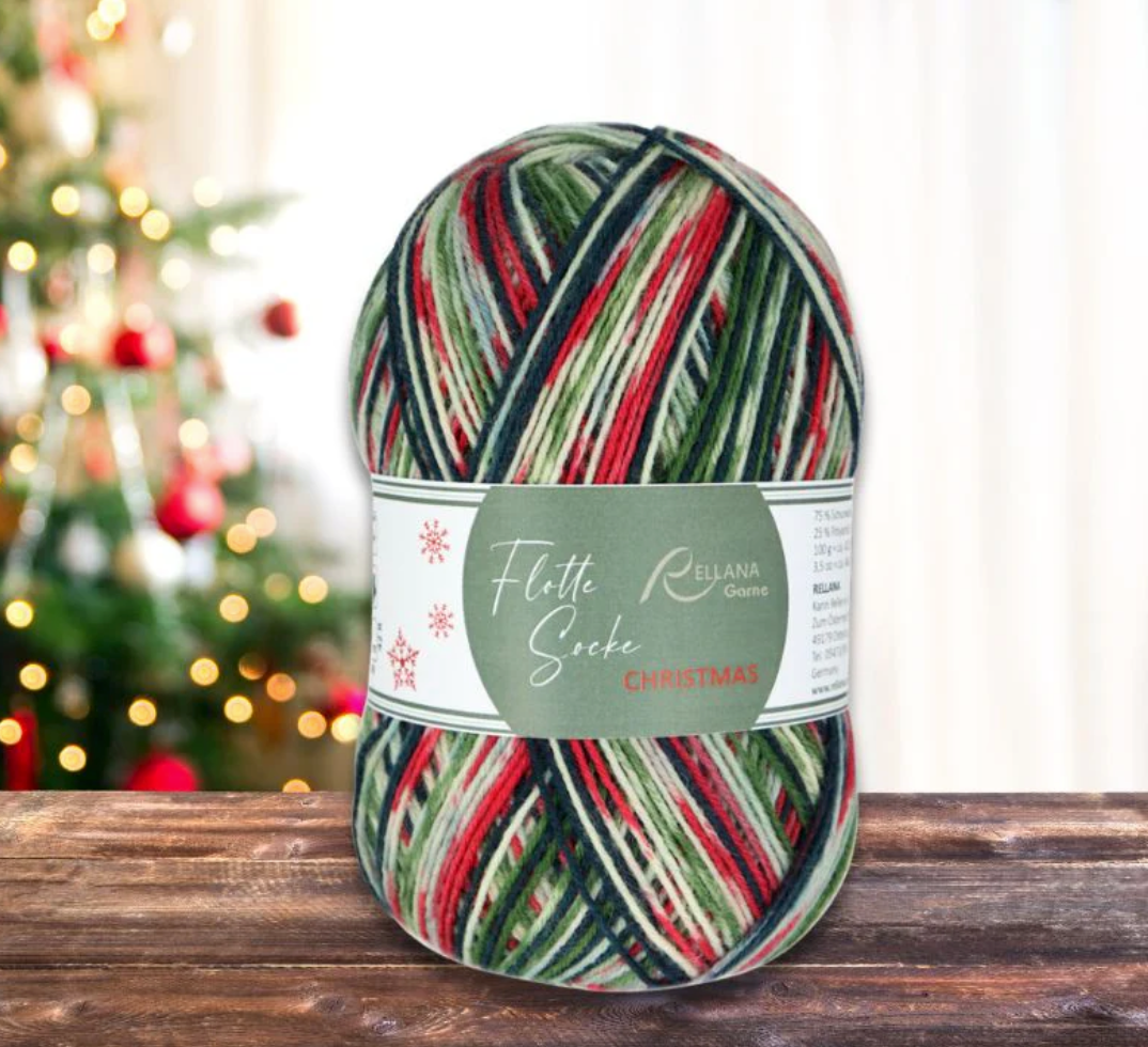 Rellana Garne Christmas Sock - YourNextKnit